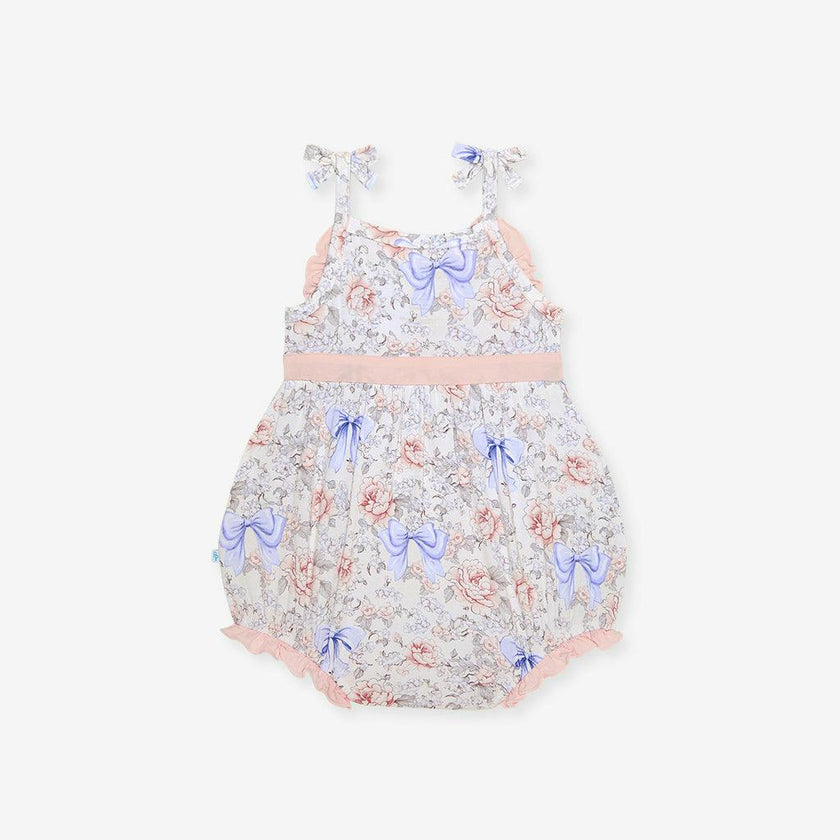 Agatha Sleeveless Bow Bubble Romper