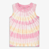 Kids pocket tank in tie-dye