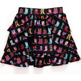 Girls Hi-shine Tiered Skirt