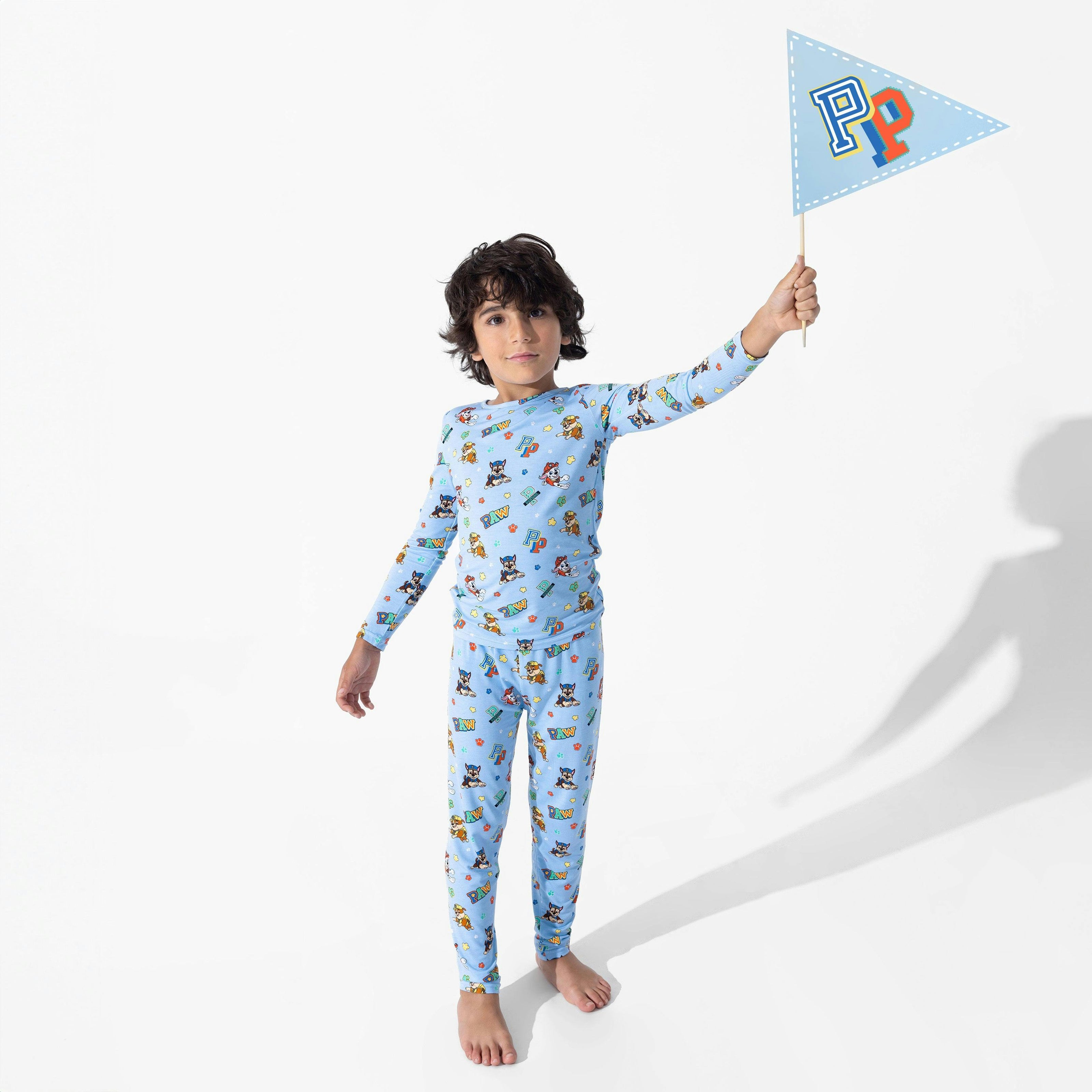 PAW Patrol: Varsity Blue Bamboo Kids Pajamas