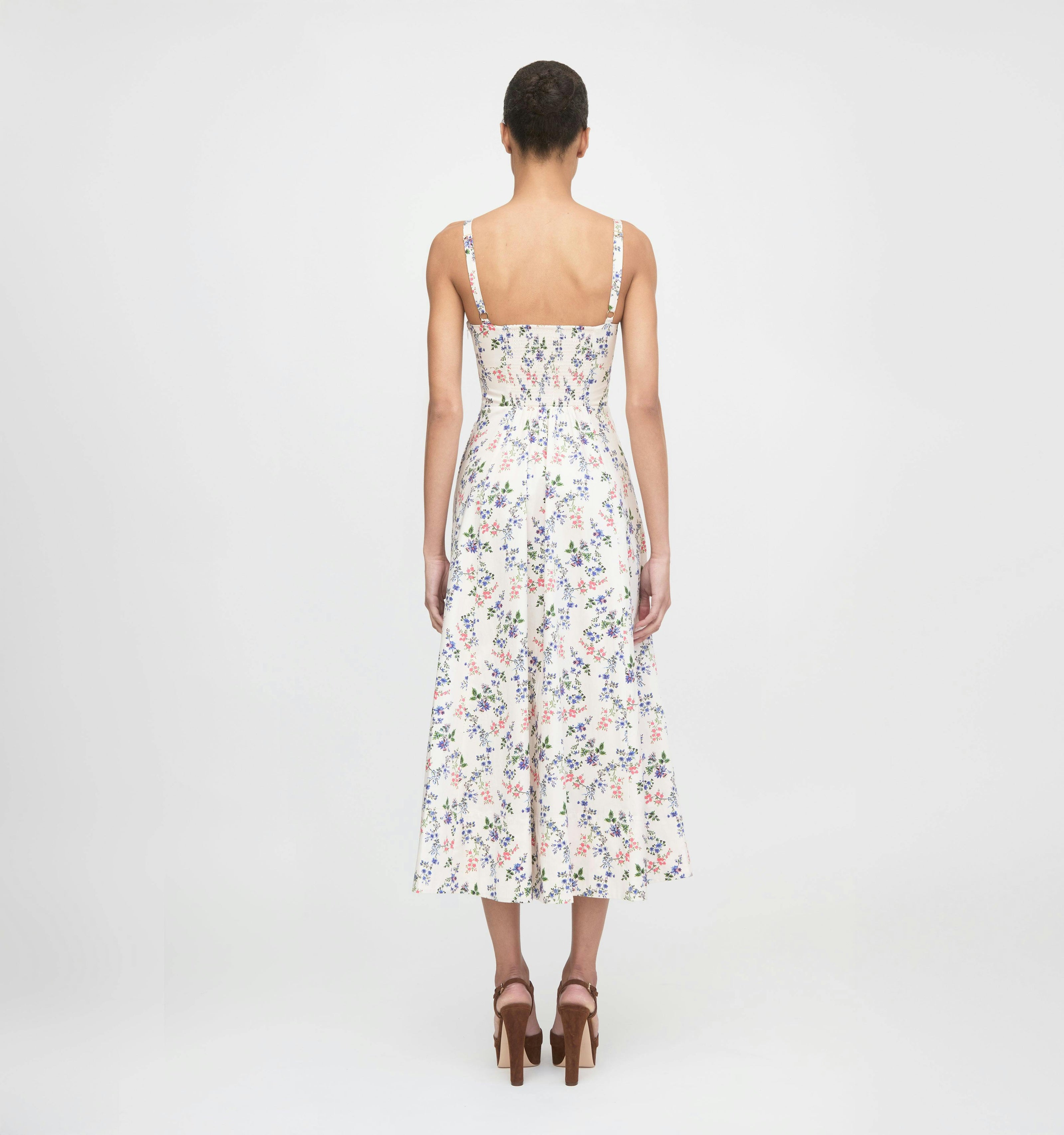 The Margot Dress - Pink Scallop Bow Chintz