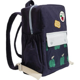 Apple Print Padded Adjustable Buckle Strap Zipper Backpack