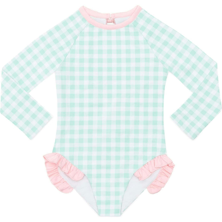 Reese Rashguard in Harbour Breeze Gingham