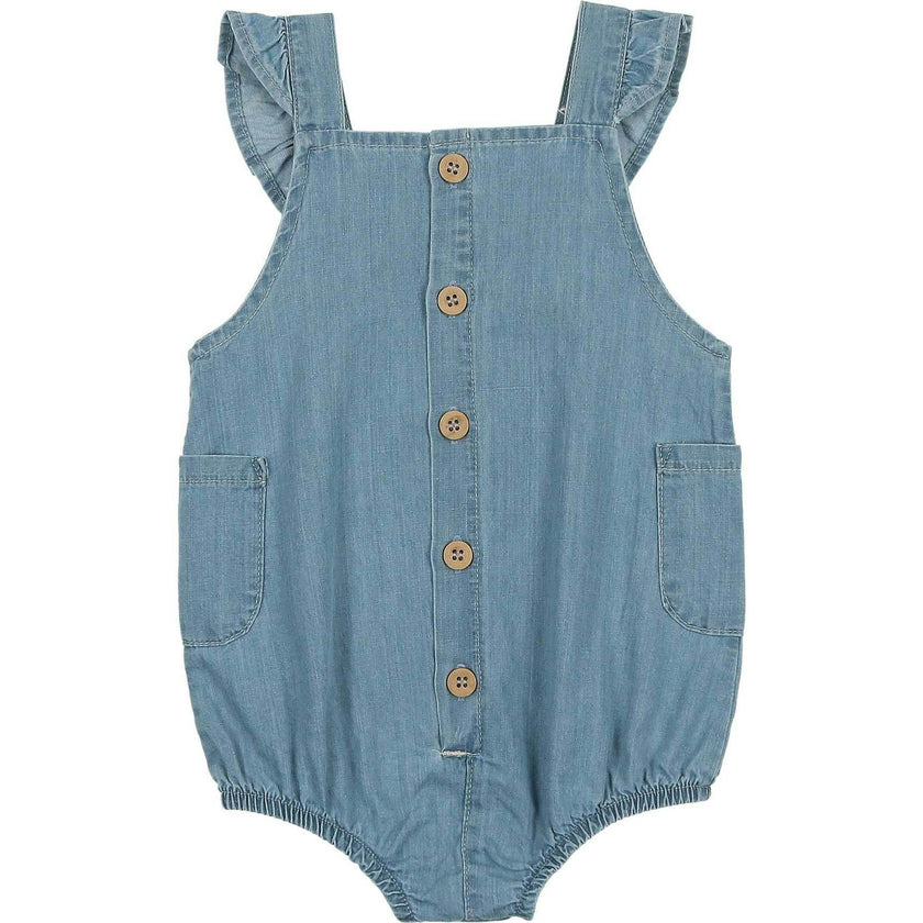 Summer Glory Girls' Romper Denim