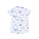 Watercolor Blue Whales - Polo Shortie