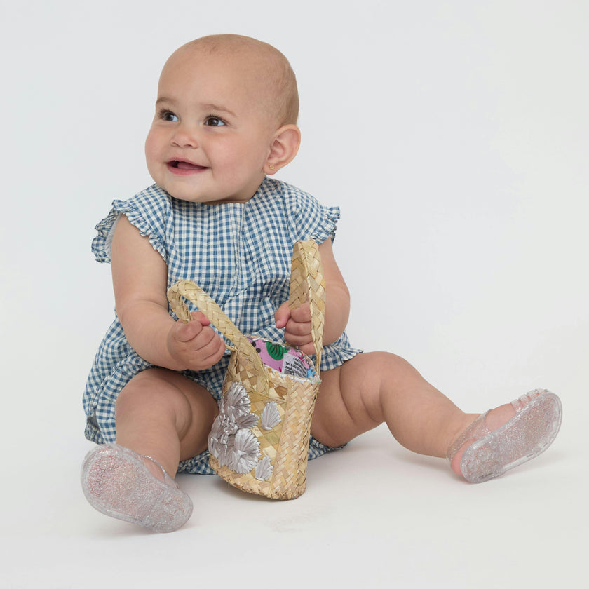 The Baby Cameron Short Set - Lagoon Gingham