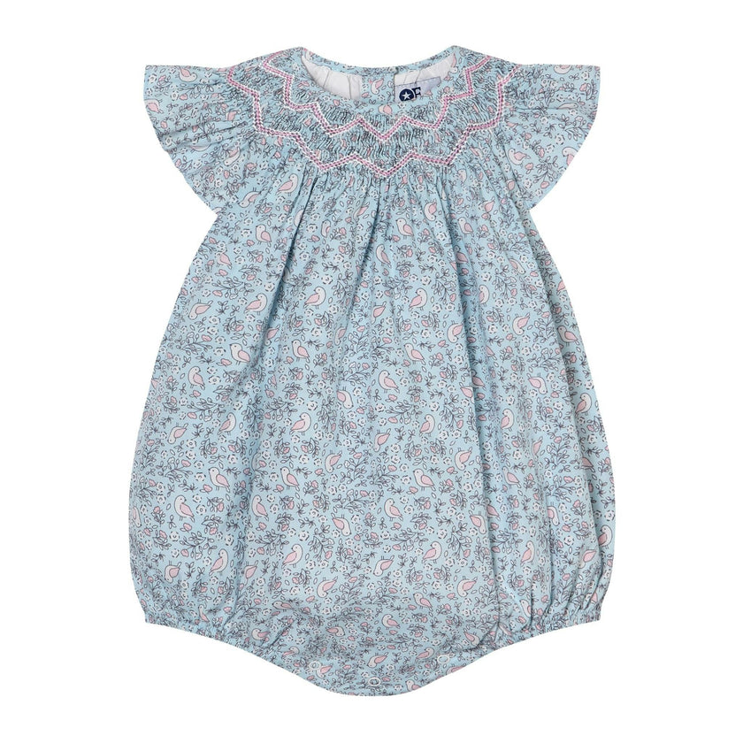 Hand-Smocked Baby Bubble - Wren