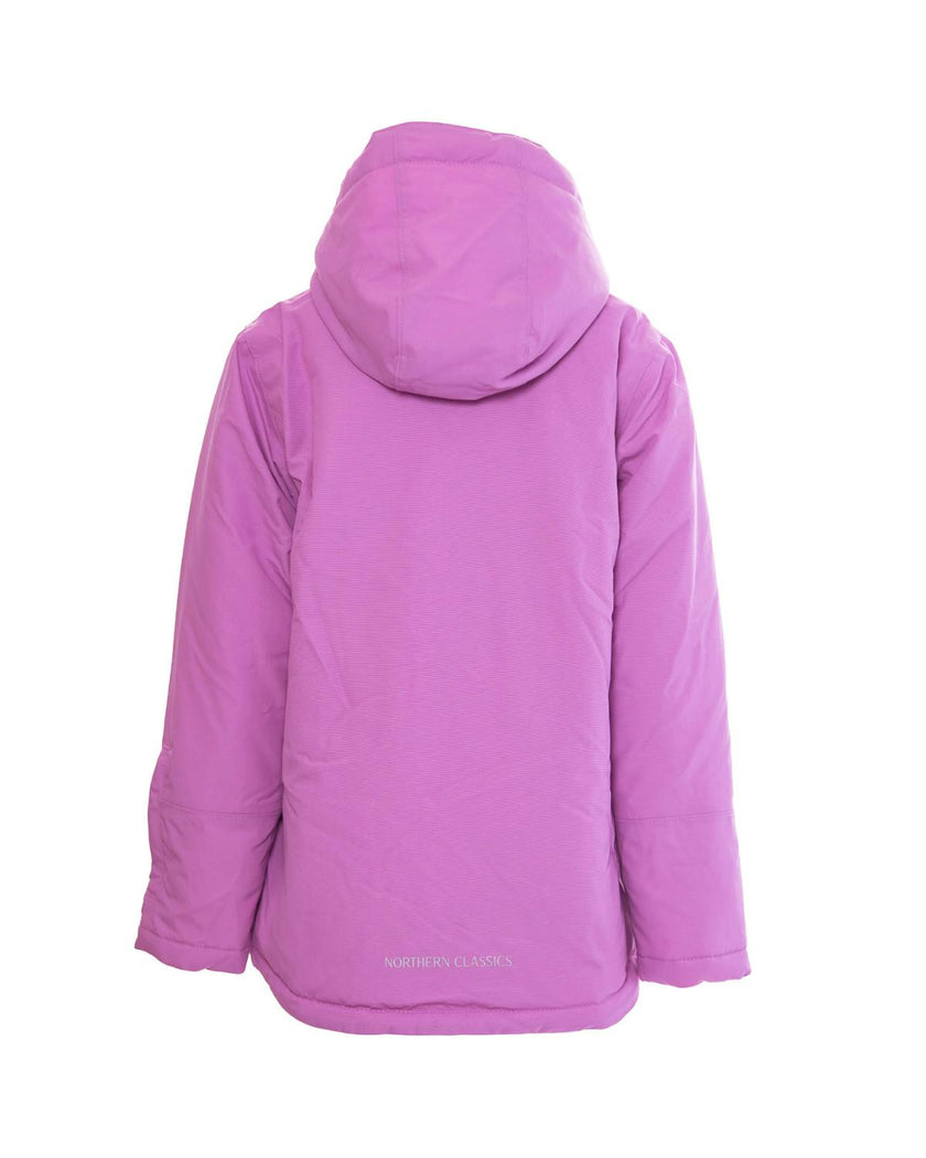 Kids Winter Coat in Pink Lavender