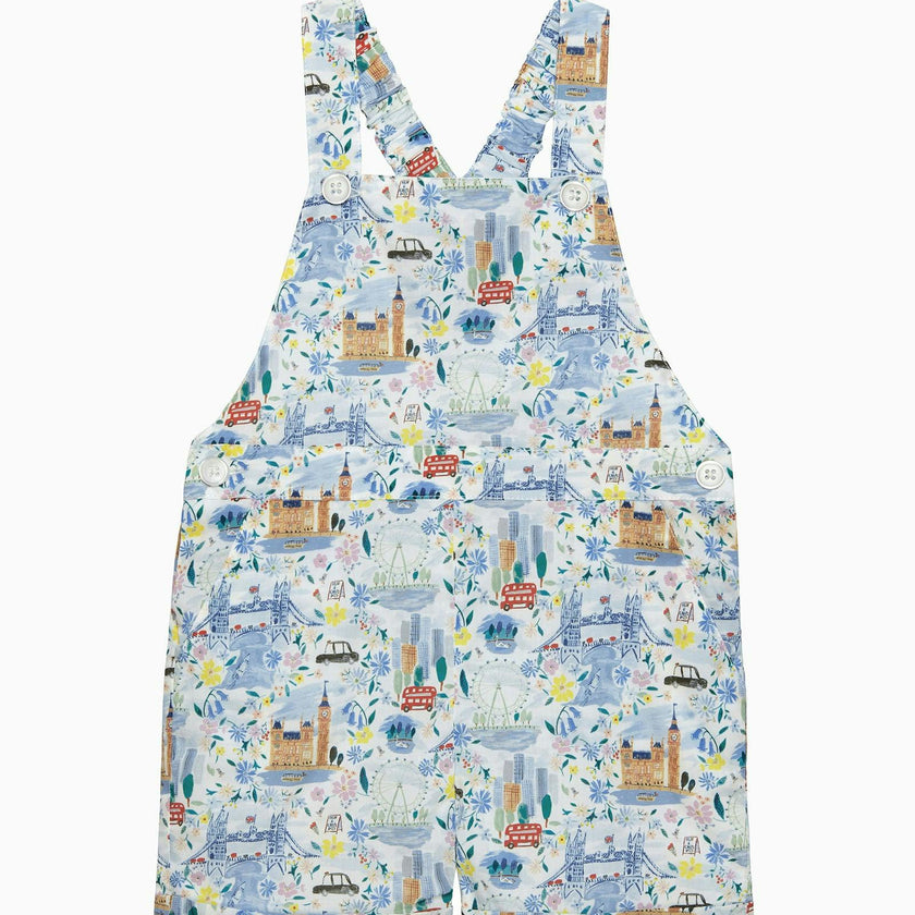 Baby Atticus Bib Shorts in London Scenes