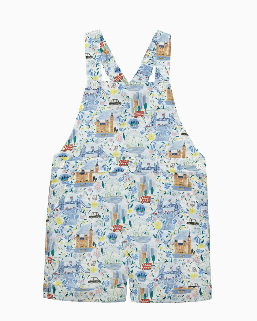 Baby Atticus Bib Shorts in London Scenes
