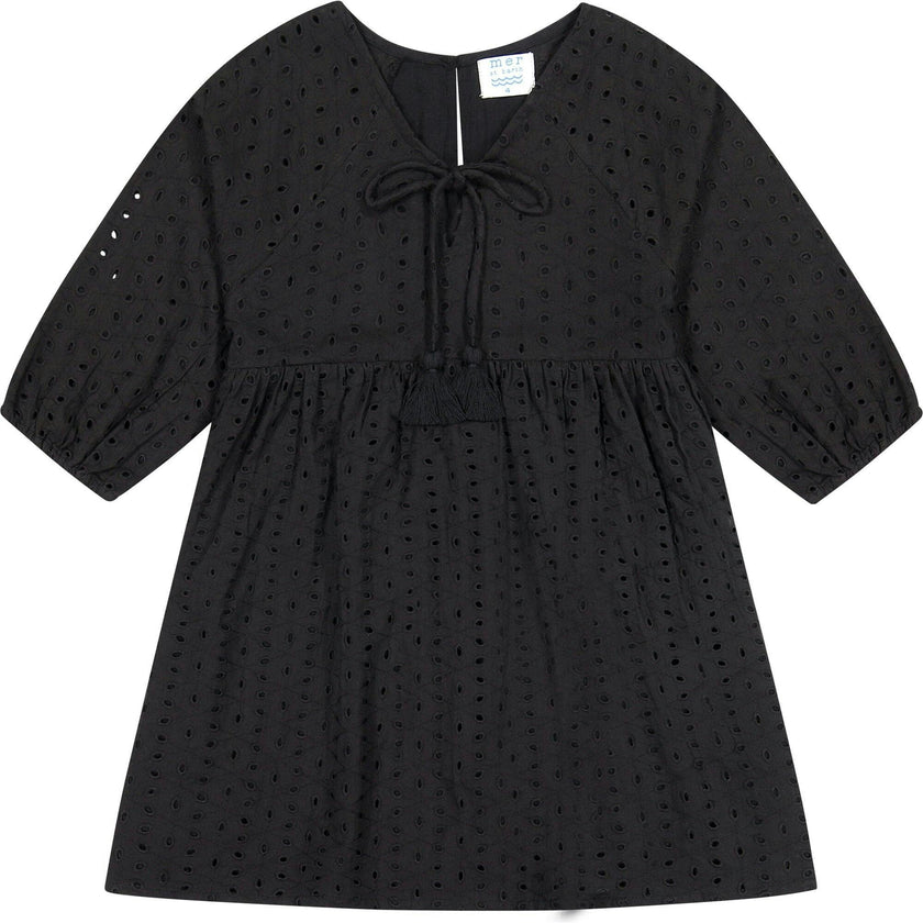 Sara Popover Dress, Black