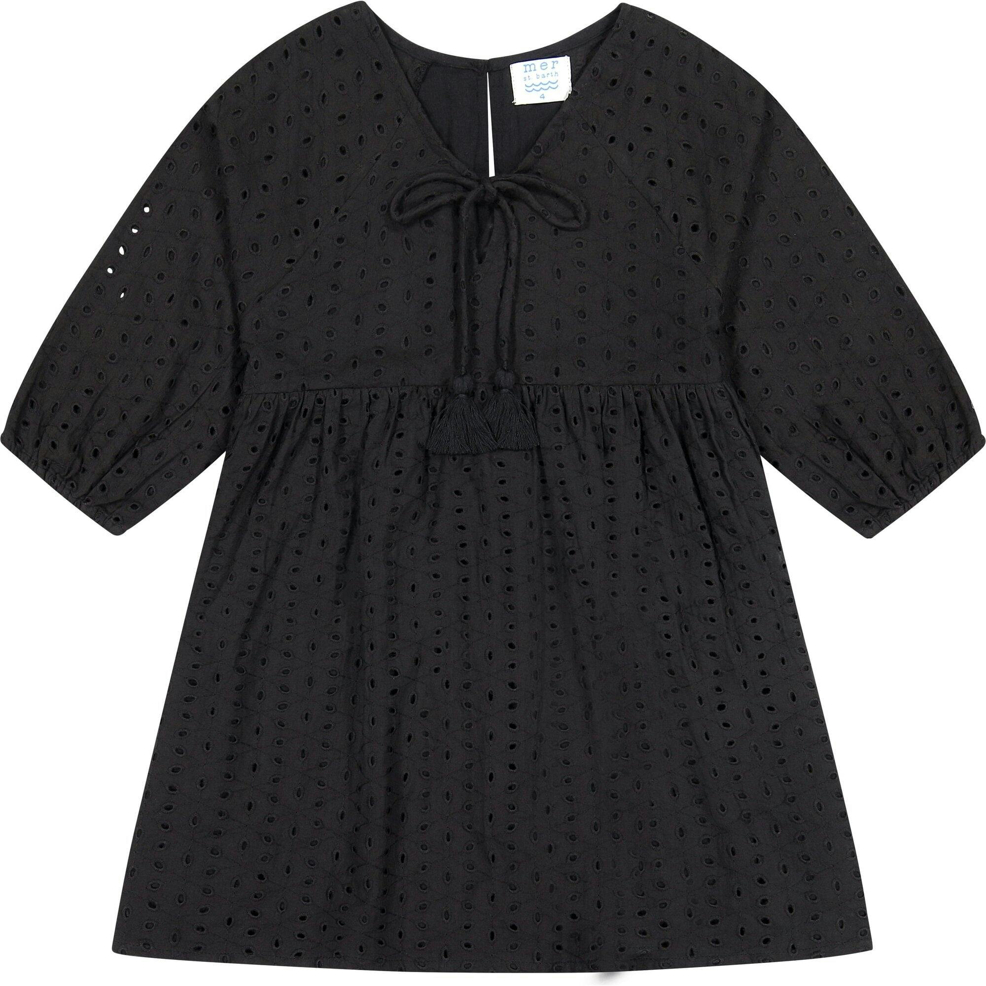 Sara Popover Dress, Black