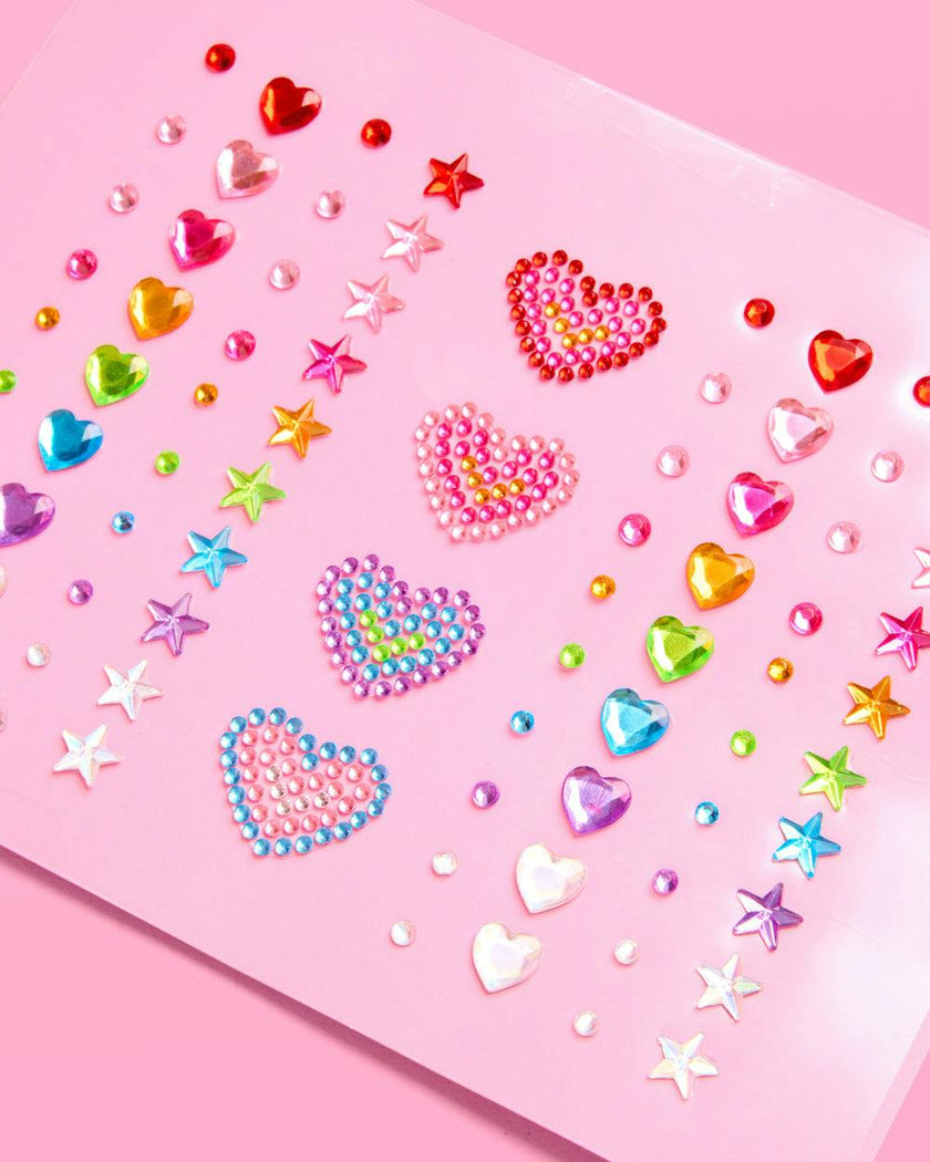 Rainbow Face Gems - 82 pc rainbow rhinestones