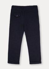 The Navy Flannel Jogger Trousers