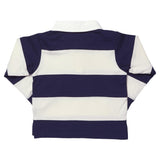 Boys Albert Rugby Shirt - Navy White