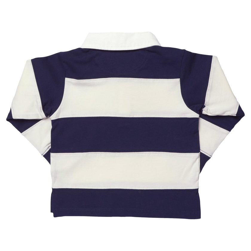 Boys Albert Rugby Shirt - Navy White