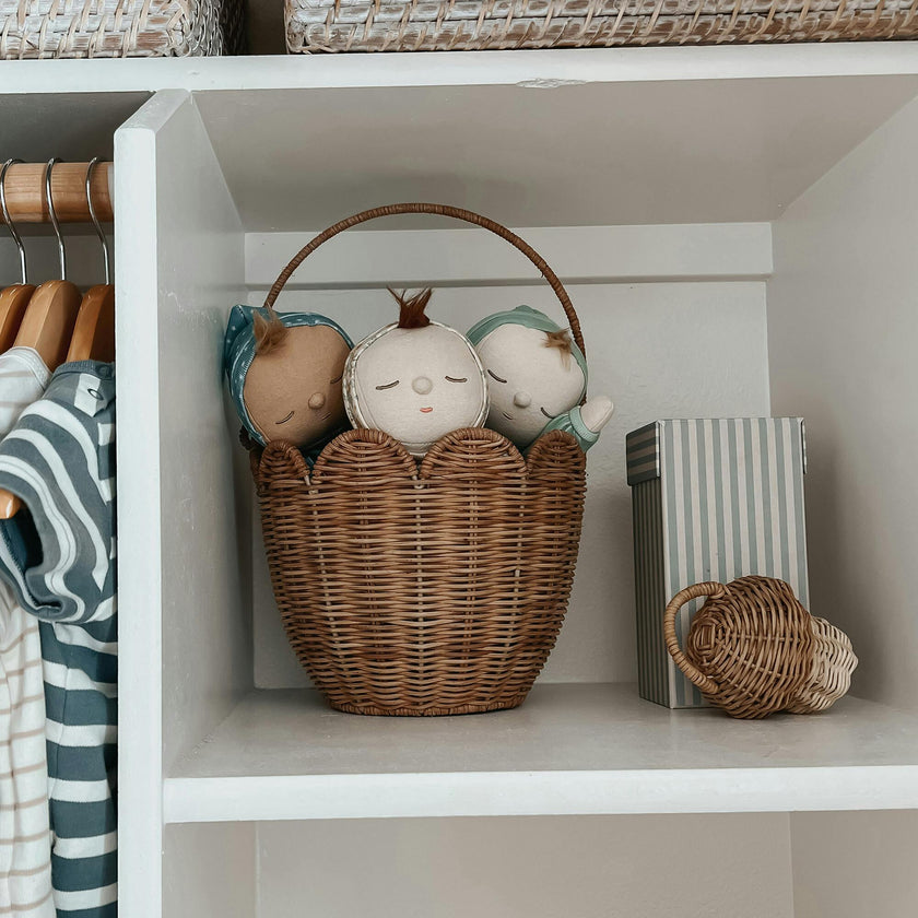 Rattan Tulip Carry Basket - Natural