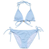 Seaside Gingham Teen Triangle Bikini