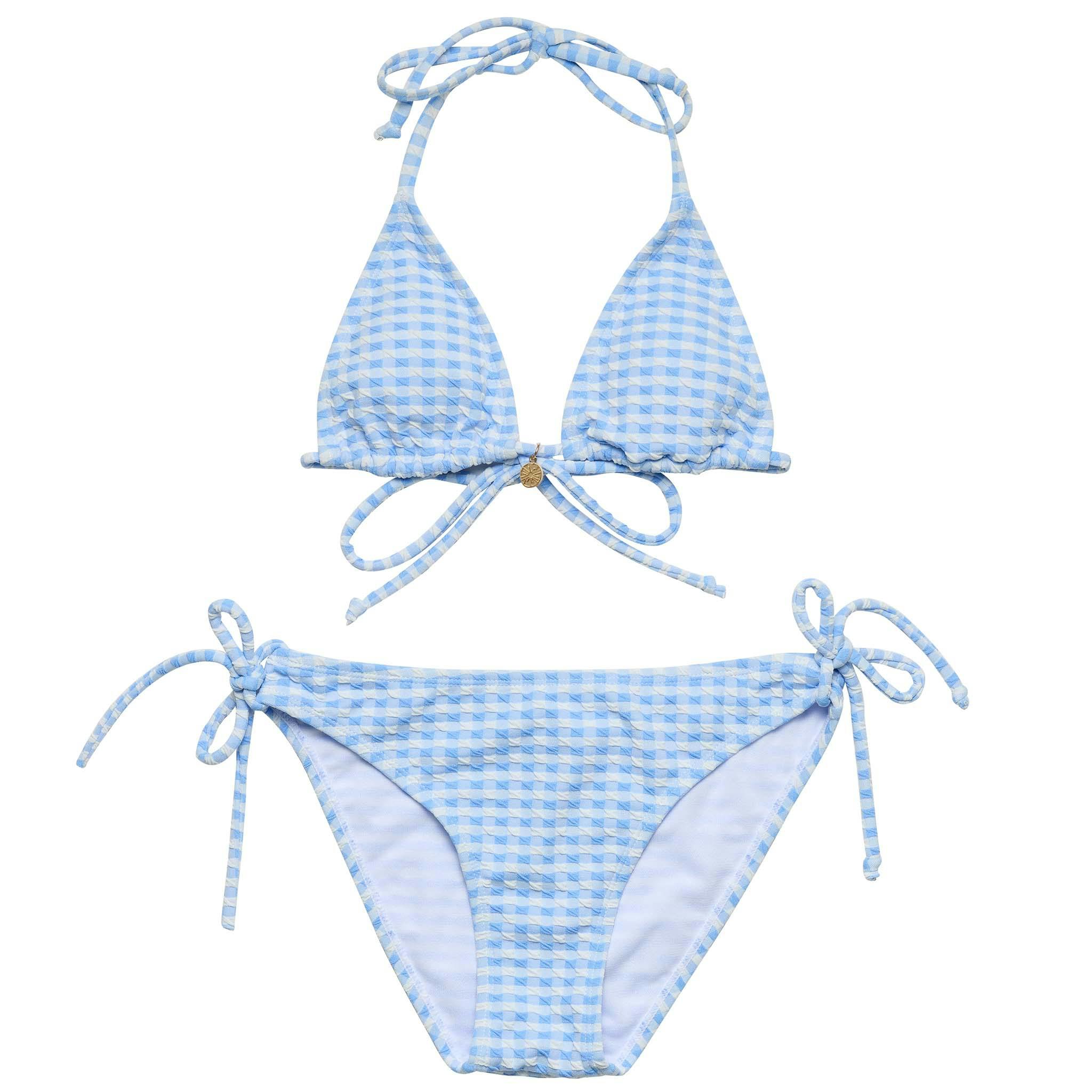 Seaside Gingham Teen Triangle Bikini