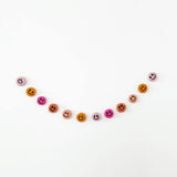 Smiley Wool Felt Wool Felt Garland