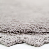 Perla Hand-Tufted Crochet Lace Trim Round Rug