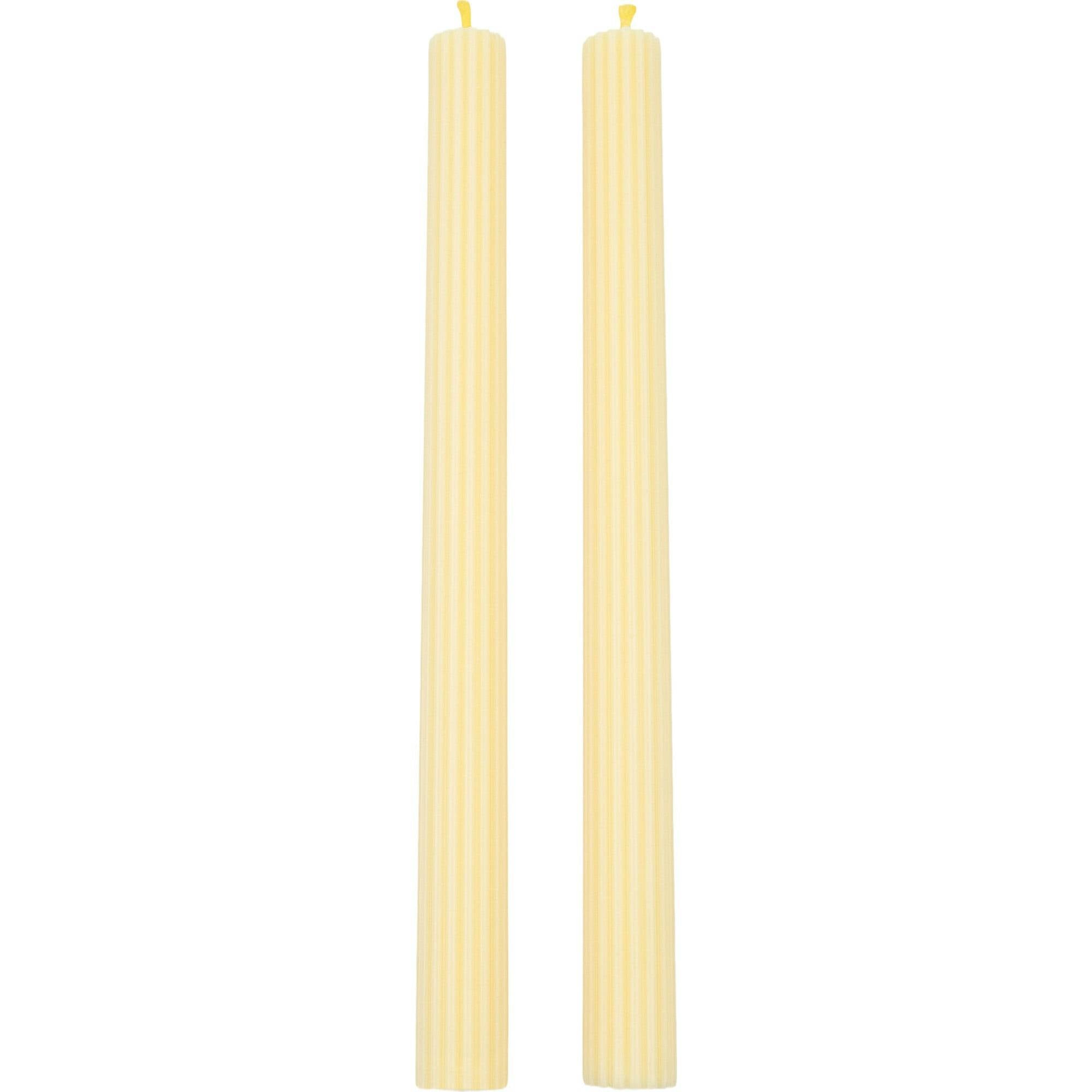 Lemon Sherbet Yellow Table Candles