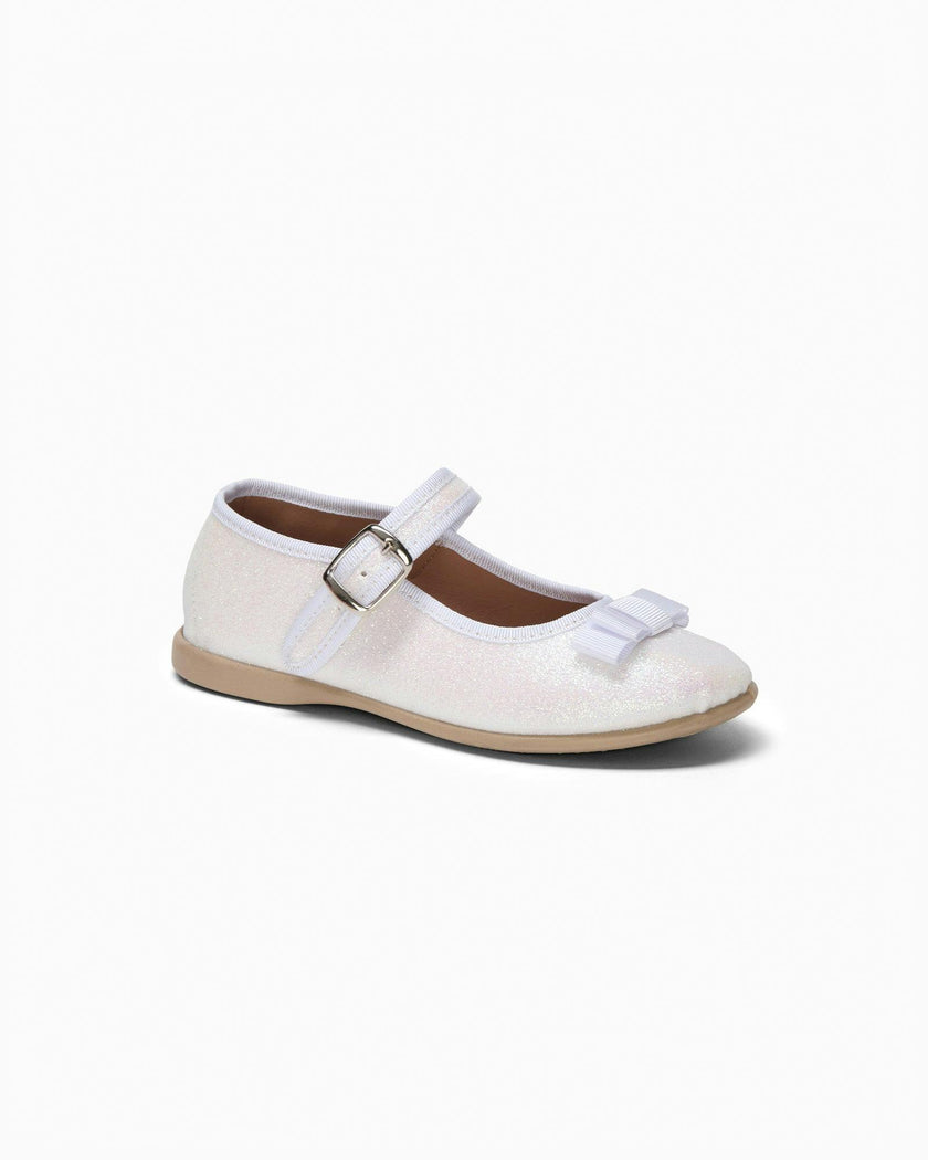 Hampton Classics Lana Sparkle Party Shoe in White