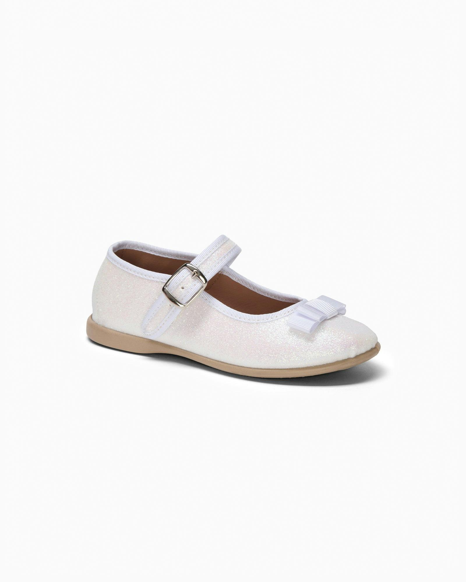 Hampton Classics Lana Sparkle Party Shoe in White