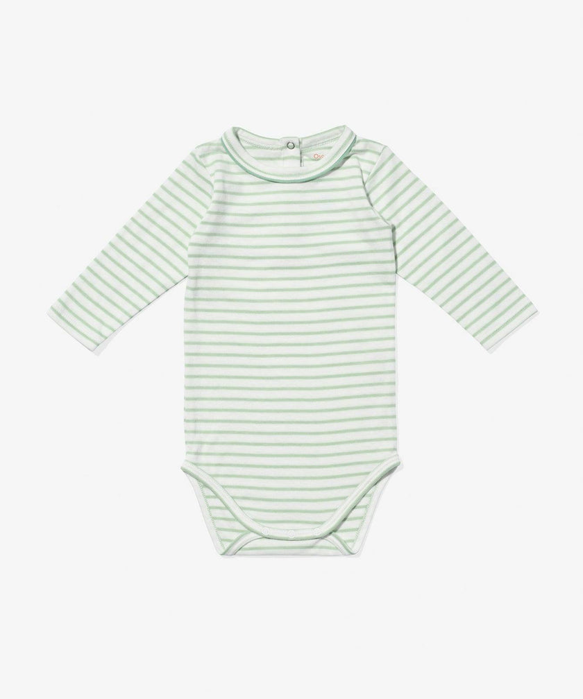 Edward One-piece, Dusty Seafoam Mini Stripe