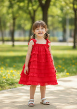 Nia Dress Red