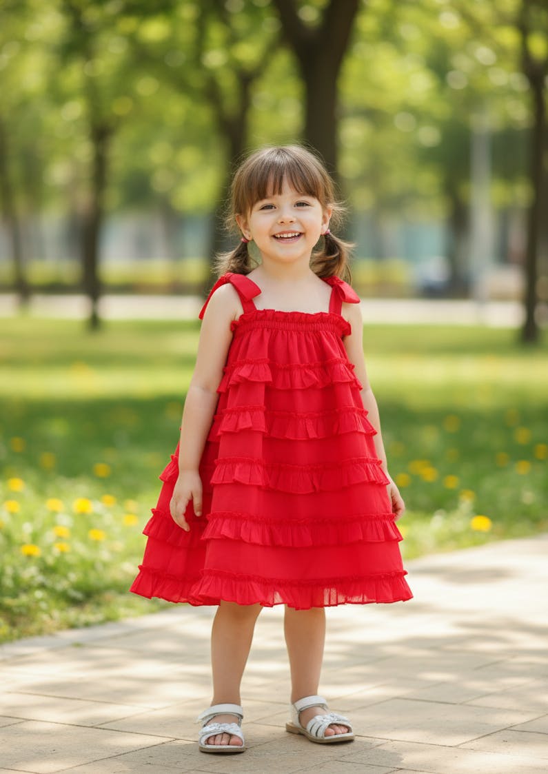 Nia Dress Red