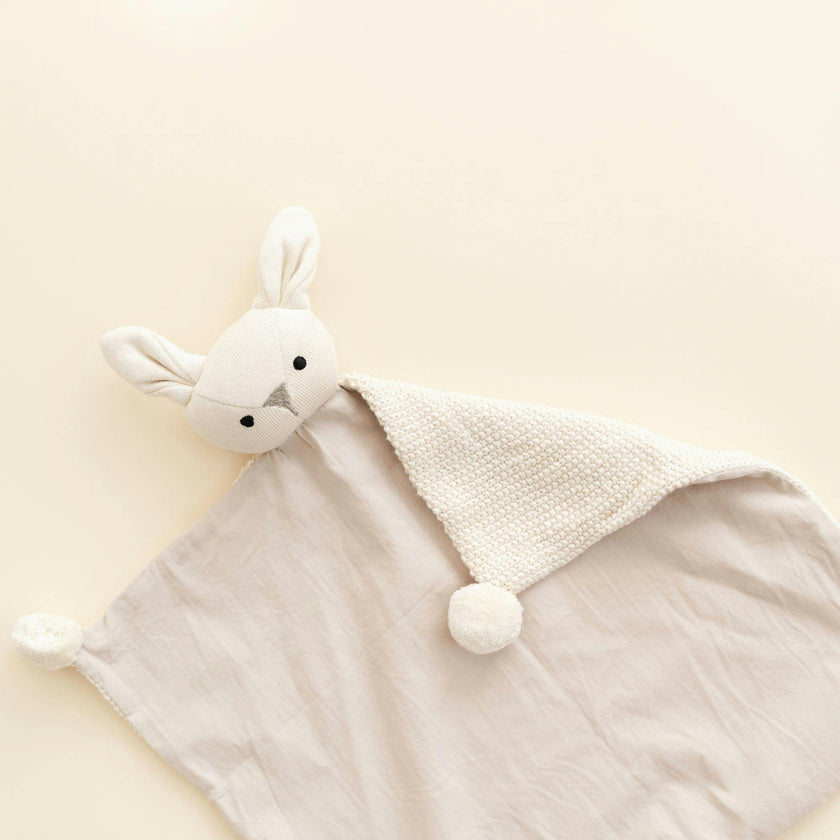 Avery Organic Cotton Lovey Blanket (Ollie the Bunny)