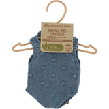 Knitted Doll Outfit 12⅝" - Rompers & Hood