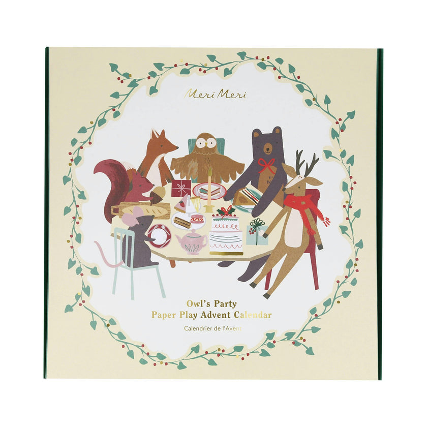 Owl'S Party Paper Play Advent Calendar