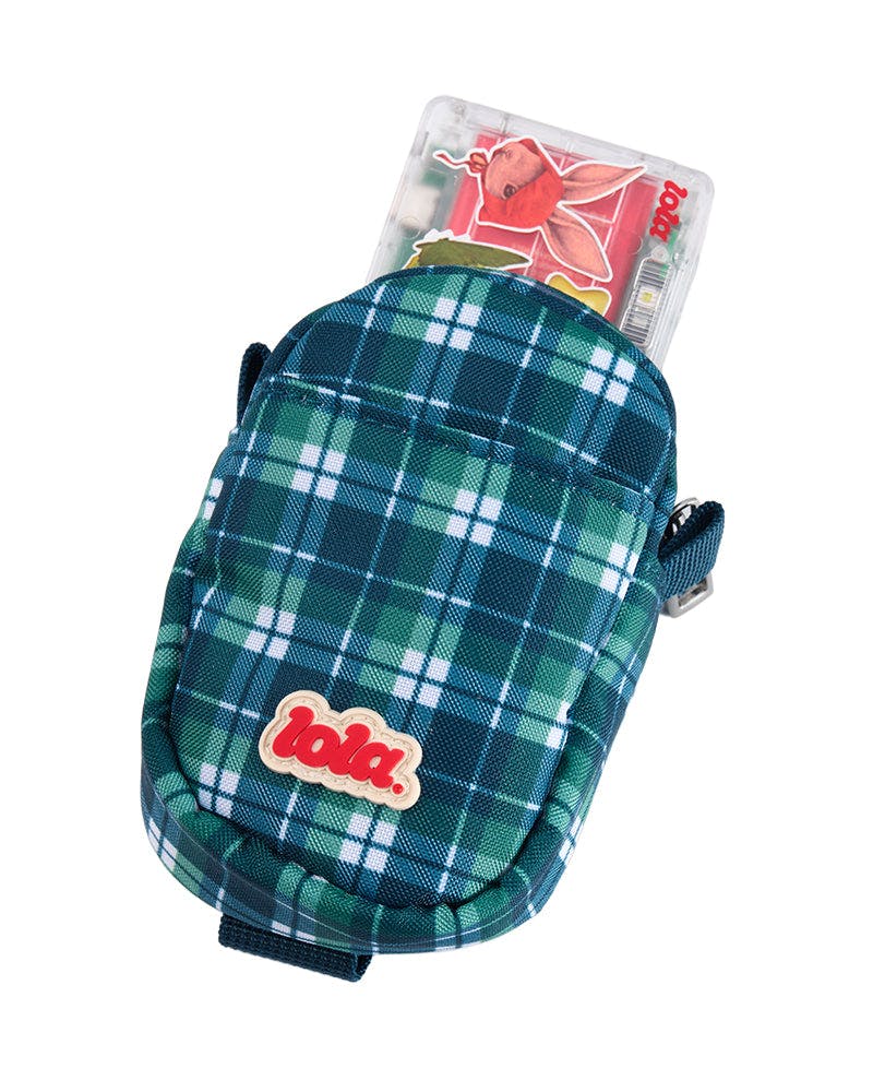 Camera Pouch - Blue Tartan