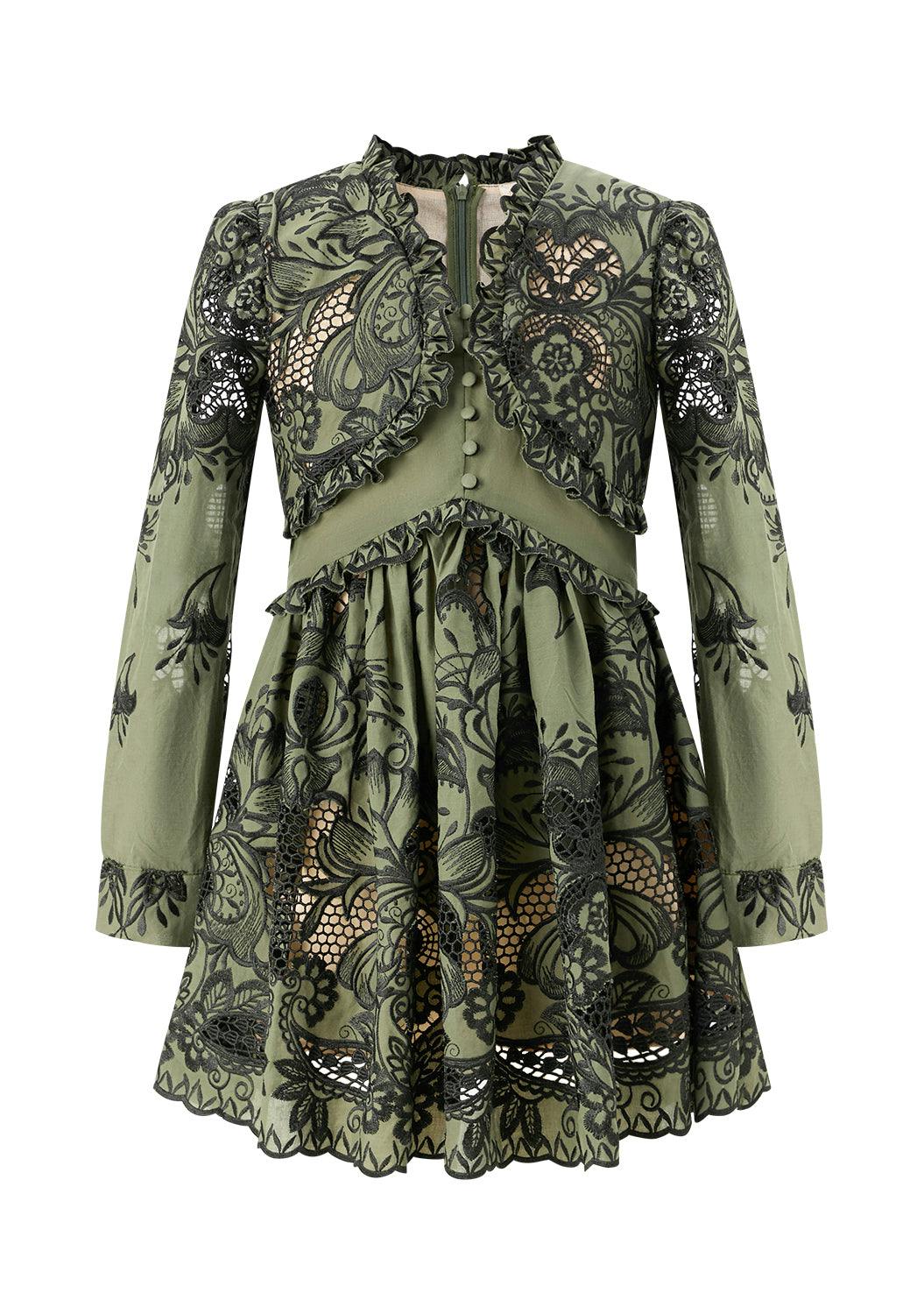 Maia Embroidery Mini Dress