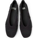 Women's Twins Textile Square Toes Ballerina Shoes
