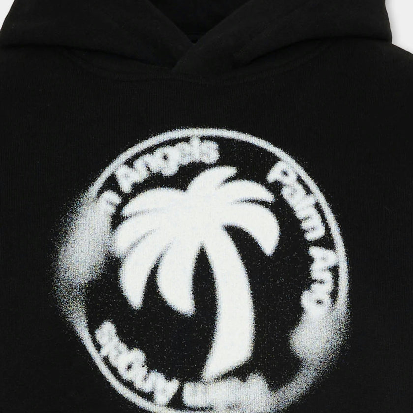 Black Palm Stamp Hoodie