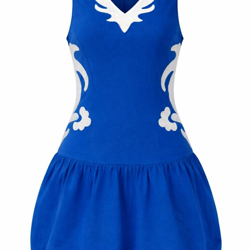 Katherine Celeste Blue Mini Dress