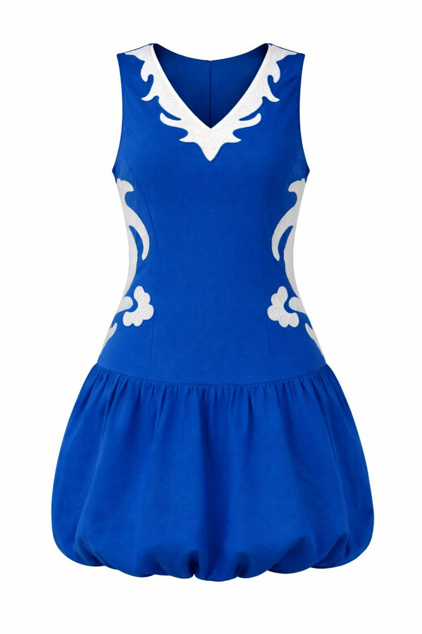 Katherine Celeste Blue Mini Dress