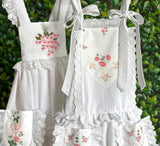 4T Drop-Waist Handkerchief Dress - Pink Daisies
