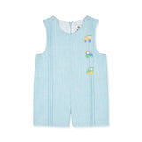 Linen Look Shortall With Trains