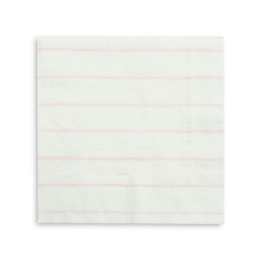 Blush Frenchie Striped Large Napkins