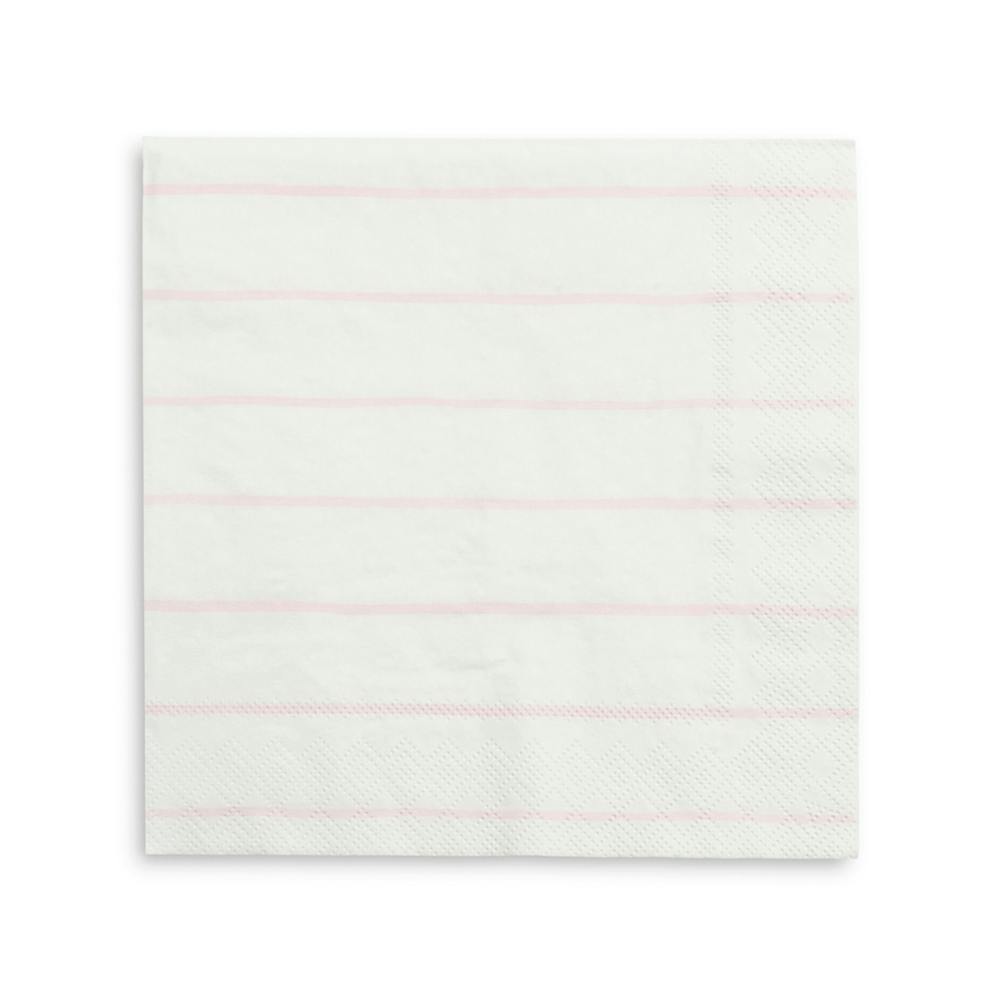 Blush Frenchie Striped Large Napkins