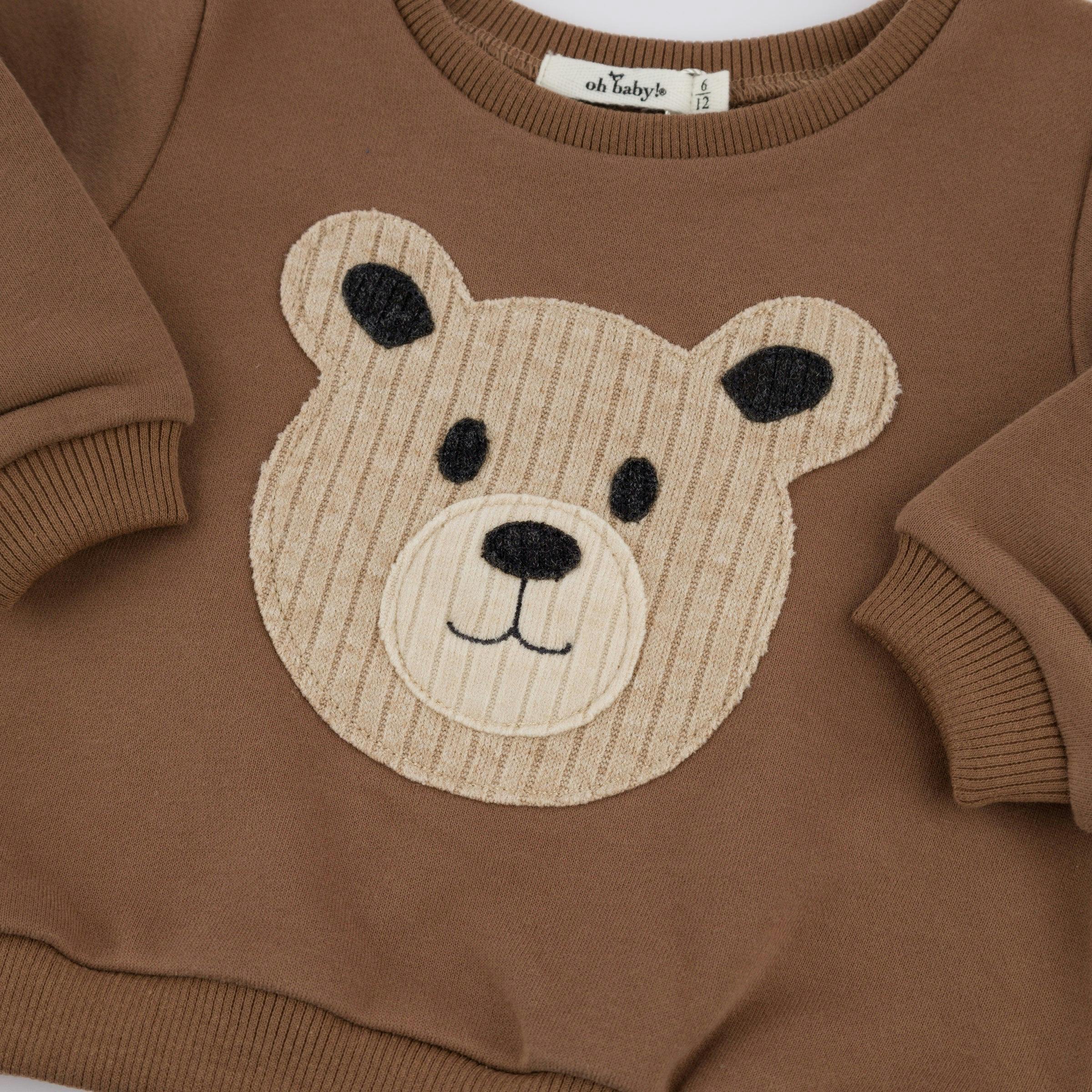 Teddy Face Applique Brooklyn Boxy