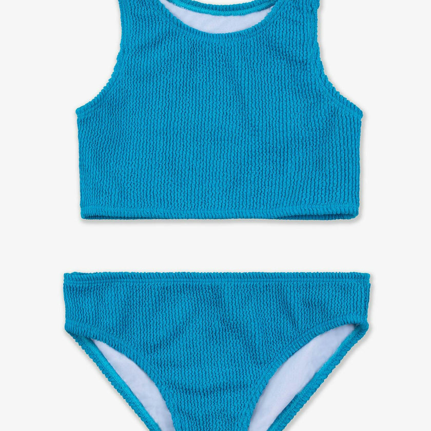 Meredith - Crinkle Two Piece Tankini Swimsuit