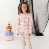Bat And Ghost Trellis Halloween Sweatshirt