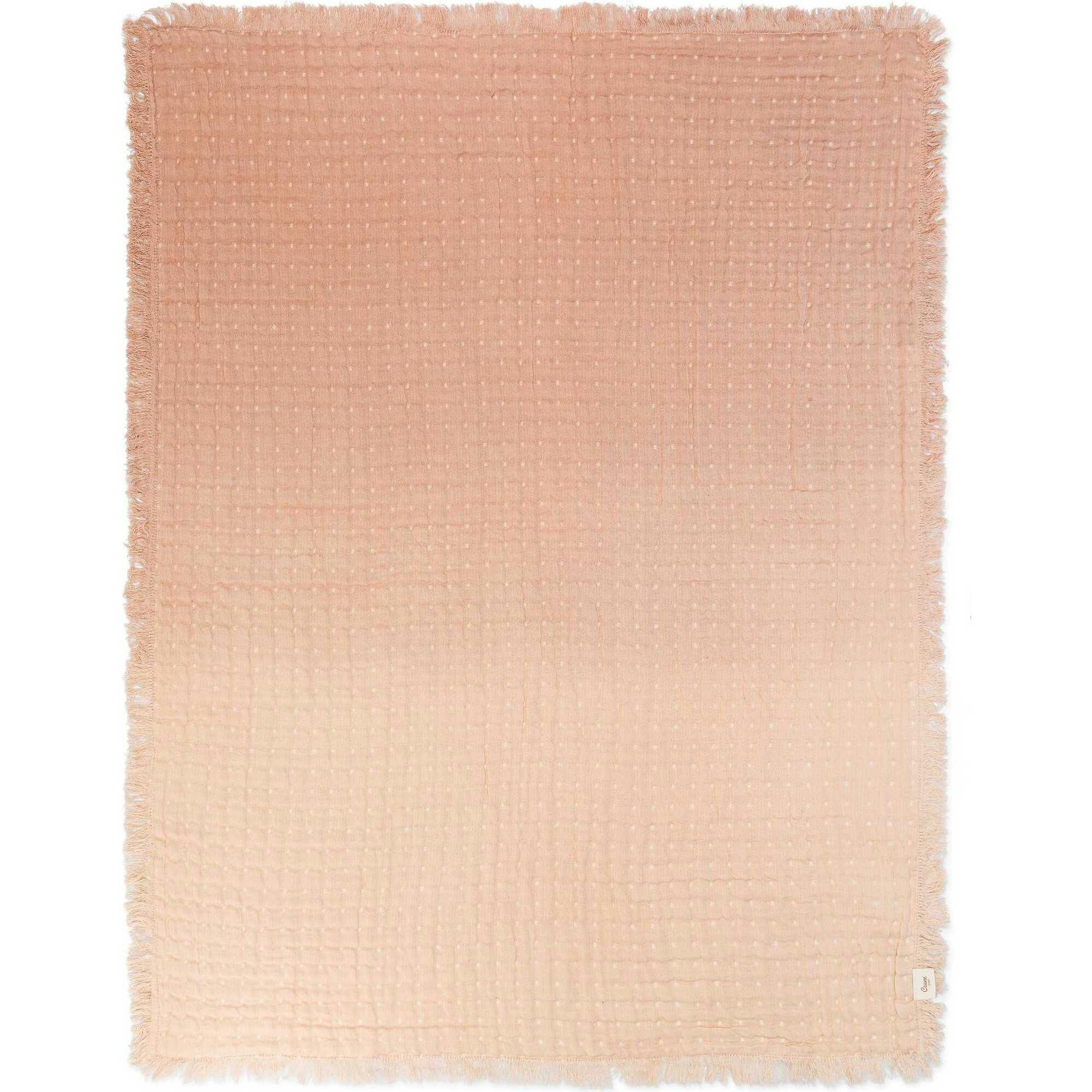 Multi-Layer Blush Ombre Muslin Cotton Baby Blanket