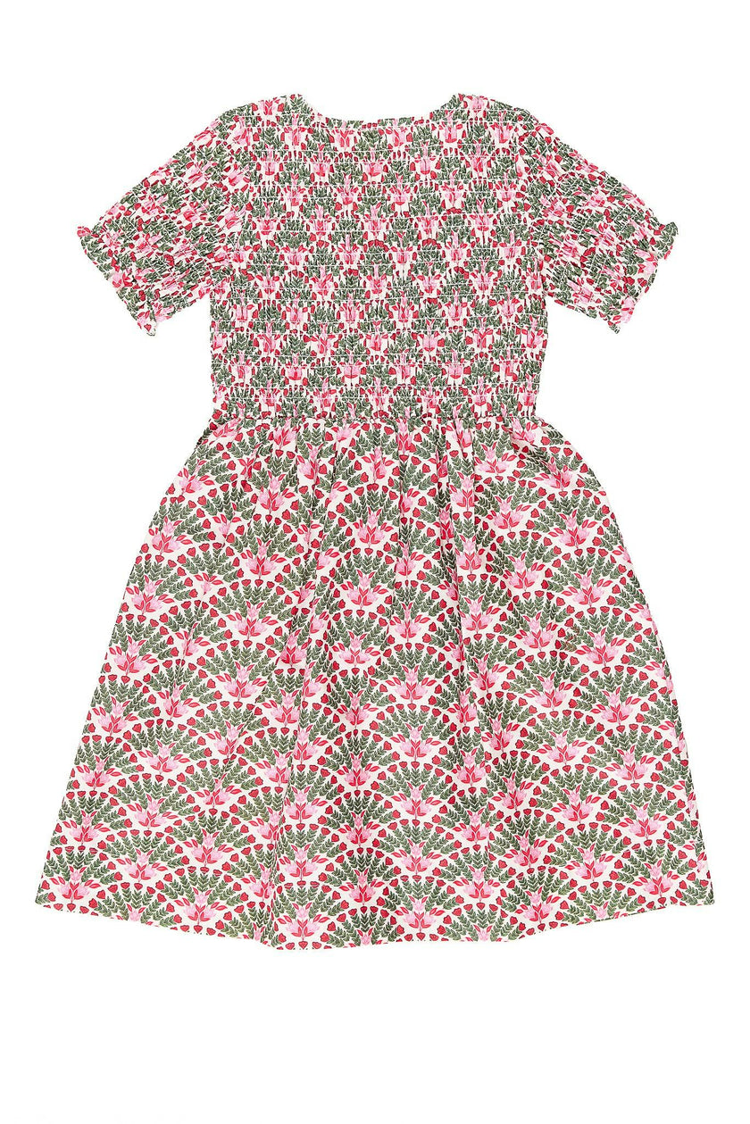 Mini Parker Dress in Floral Fan
