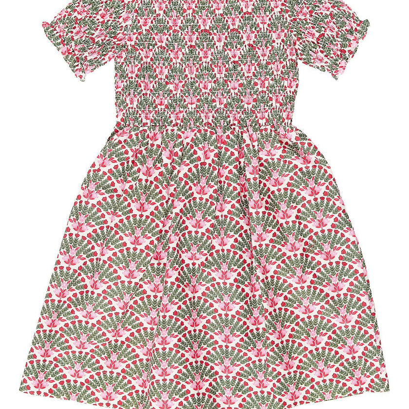 Mini Parker Dress in Floral Fan